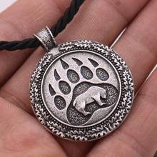 Talisman Men Amulet Protection Viking Wolf Bear Claw/Paw Pendant Bear Necklace Jewelry 2024 - buy cheap