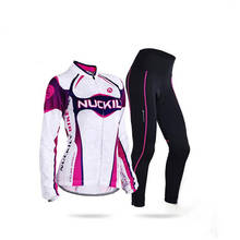 Conjunto de Jersey de Ciclismo de LICRA para mujer, ropa deportiva a prueba de sol, blusa larga para bicicleta de carretera, Kit de vestido para MTB, 2021 2024 - compra barato