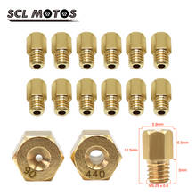 SCL MOTOS 12pcs/set Motorcycle Carburetor Main Nozzle Main Jet Injectors Nozzle For MIKUNI VM TM TMX Carburetor Carb Moto Racing 2024 - buy cheap