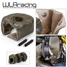 WLR RACING - 100% protector térmico Turbo de titanio completo T3 Turbo Blanekt ajuste: T2,T25,T28,GT28,GT30,GT35 y la mayoría de T3 Turbo WLR1303T 2024 - compra barato