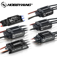 Hobbywing-Molde vacío sin escobillas para Dron de control remoto, modelo Platinum Pro V4 30A/40A/60A/80A/120A 3-6S Lipo BEC, ESC para helicóptero 2024 - compra barato