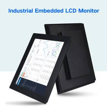 Tela lcd de controle industrial com 17.3 polegadas, 1600x900, vga, hdmi, dvi, usb, resistência a toque, montagem com presilhas 2024 - compre barato