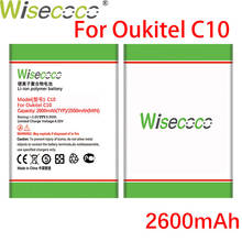 Viscose ecoco-nova bateria de 2600mah para celular oukitel c10, bateria de alta qualidade + número de rastreamento 2024 - compre barato