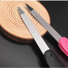 Hot Sale 7.4cm Length Nail File Metalic Stainless Steel Fold Cuticle Tool Files Nail Art Tool Limas Para Manicura 2024 - buy cheap