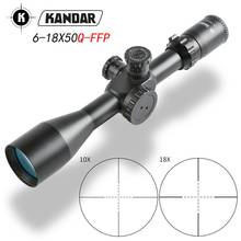 FFP прицел Kandar 6-18x50ffp первое фокусное плоское стекло тактический охотничий прицел Mil Dot сетка 30 мм Труба прицел подходит. 308 винтовка 2024 - купить недорого