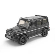 Hot 1:24 scale wheels diecast car ORV BENZ BRAB G500 metal model with light and sound pull back toys collection for gifts 2024 - buy cheap