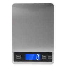 Balanza de cocina electrónica Digital LCD 22lb/10kg botón táctil de carga impermeable Balanza de alimentos de alta precisión 10kg/1g 2024 - compra barato
