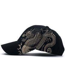 Hot hat Chinese Style Dragon Design Pattern Baseball Cap For Men 100% Cotton Outdoor Caps Gorras Para Hombre Mens Trucker Cap 2024 - buy cheap