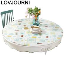 Shabby Chic Plastic Round Manteles Redondo Para Redonda Tafelkleed Rond PVC Tablecloth Cover Nappe Toalha De Mesa Table Cloth 2024 - buy cheap