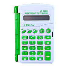 Calculadora portátil de 8 dígitos para estudiantes, Mini Calculadora de voz para niños, botón de pantalla LCD, batería, papelería de oficina 2024 - compra barato