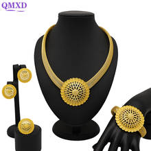 Women Bridal Fine Crystal African Beads Jewelry Sets For Wedding Party Dress Accessories Set Earrings Pendants Necklace Rings 2024 - buy cheap