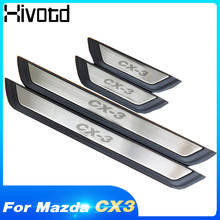 Hivotd For Mazda CX3 CX-3 Accesories Stainless Steel Door Sill Cover Scuff Plate Trim Protection Interior Styling 2019 2020 2024 - buy cheap