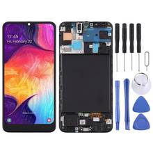 Pantalla LCD de Material TFT y digitalizador, montaje completo con marco para Samsung Galaxy A50 2024 - compra barato