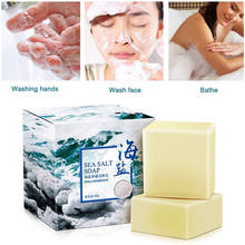 Sea Salt Soap whitening Moisturizing Soap Natural Milk Sea Salt Soap Remove Pimple Pores Acne Treatment Face Care Foaming Net 2024 - buy cheap