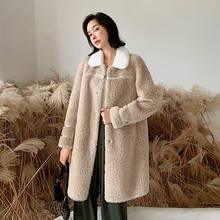 Real Fur Coat women Autumn Winter Coat Women clothes 2020 Korean Sheep Shearing 100% Wool Fur Tops Vintage Coat 19155 YY1920 2024 - buy cheap