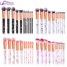 Lemoda 10pcs Professional Makeup Brushes Set Tools Powder Foundation Eye Shadows Eyeliner Blush Cosmetics for Face Makeup Brush 2024 - buy cheap