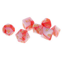 7Die Set Double Colors Polyhedral Dice for  RPG TRPG MTG Board Game Accessories 2024 - buy cheap