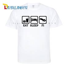 Mens EAT SLEEP WATCH F1 Car T shirt - Formula One Grand Prix T-Shirt Men T-shirt Short sleeve O-Neck Fashion T shirt 2024 - buy cheap