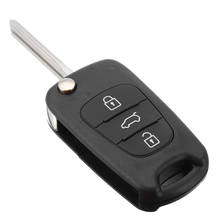 Capa de chave de carro durável com 3 botões, capa de chave remota para kia ceed picanto sportage para hyundai i20 i30 ix35 2024 - compre barato