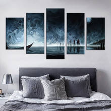 Canvas Art HD Printed Poster Modular Pictures Home Decor Photo Frame 5 Pieces Death Evil Soul Darkness Painting Wall Art 2024 - buy cheap