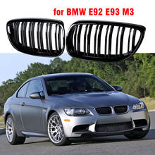 Передняя ребра для почек, Спортивная решетка для гриля, черная для BMW E92 E93 M3 2006-2009 08-13, 3-серия 2D Coupe 2024 - купить недорого
