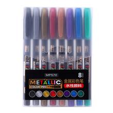 8 Colors Epoxy Resin Drawing Pen Graffiti Point Pen Acrylic Paint Highlights Metallic Permanent Marker 2024 - buy cheap