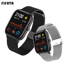 FIFATA-pulsera de Metal inoxidable para reloj inteligente, pulsera para Huami Amazfit GTS BIP, Xiaomi GTR, 42mm, 47mm, Stratos Pace 2024 - compra barato