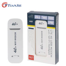 TIANJIE-Palo inalámbrico de banda ancha 4G, Wifi, USB, fecha Universal, portátil, 100Mbps, LTE, FDD, Dongle WCDMA, módem, Tarjeta SIM 2024 - compra barato