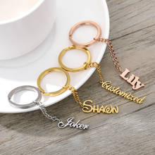 Custom Keychain for Women Personalized Nameplate Keyring Gold Siver Color Stainless Steel Name Key Chain Custom Jewelry Gifts 2024 - buy cheap