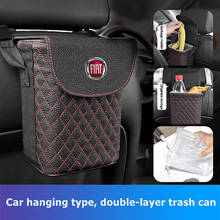 Car Seat Back Hanging Rubbish Can Organizer Bag For FIAT Aegea Doblo Panda Uno Palio Tipo 500c Punto Stilo Bravo Storage Box 2024 - buy cheap