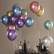 10/20pcs 12inch Gold Silver Glossy Metal Pearl Latex Balloons Helium Globos Wedding Birthday Party Decorations kid toys supplies 2024 - buy cheap