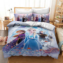 Amazing Frozen 2 Elsa Anna Quilt Duvet Cover for Girls Bedroom Decor Twin Size Bedding Set Queen King Bedspread Single Bed Linen 2024 - buy cheap