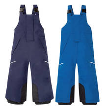 Детские штаны для катания на лыжах Dollplus 2020 теплые брюки для катания на сноуборде водонепроницаемые дышащие зимние лыжные брюки для девочек и мальчиков 2024 - купить недорого