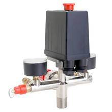 Interruptor de presión de compresor de aire pequeño, 125 PSI, 12 Bar, Control ajustable, instrumento de válvula reguladora 2024 - compra barato