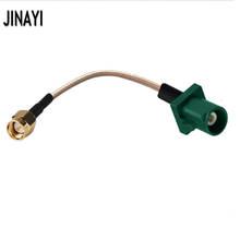 10pcs Green Fakra E Male to SMA Male Car GPS Radio Antenna RG316 Extension Pigtail Cable 50ohm 10/15/20/30/50cm 1/2/3m 2024 - buy cheap