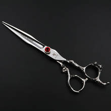 7 Inch Professional Hairdressing Scissors Hair Cutting Scissors Barber Pet Shears Dragon Shaped Handle 440C 2024 - buy cheap