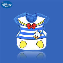 Cartoon Baby Bib Children's Eating Apron Baby Mickey Minnie mouse Waterproof Reverse Dress Baby Bibs 28x35cm 2024 - buy cheap