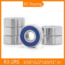 R3-2RS Bearings Blue Sealed 4.762*12.7*4.98 mm ( 6 PCS ) R3RS Shaft Ball Bearing R3 For Hobby RC Car Truck 2024 - buy cheap