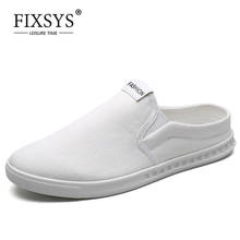 FIXSYS-zapatos informales de verano para hombre, calzado de lona para exteriores, medias zapatillas ligeras, mocasines informales antideslizantes, transpirables 2024 - compra barato