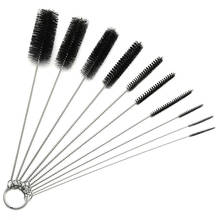 10pcs Nylon Brushes Set Stainless steel Rod for Drinking Straws Glasses Keyboard Pipe Cleaner Bong Cleaner Tube Cleaning Brushes 2024 - buy cheap
