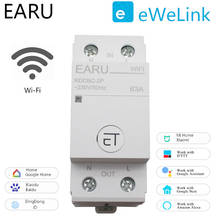 2P Din Rail WIFI Circuit Breaker Smart Timer Switch Relay Remote Control By EWeLink APP Smart Home Compatiable With Alexa Google 2024 - buy cheap