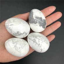 White turquoise egg piedras naturales y minerales healing crystals reiki gemstones pierre naturelle decoracion hogar moderno 2024 - buy cheap