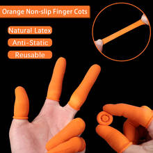 100 шт многоразовые перчатки из натурального каучука Нескользящие латексные перчатки для пальцев Защитные перчатки для ногтей 2024 - купить недорого