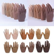 Practice Hand Nail Art Training Flexible Bend Fake Hand Manicure Practice Tool Nail Display Practice Hands For Nails 2024 - buy cheap