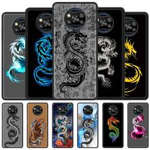 Black Dragon Cool Phone Case For Xiaomi Mi Poco X3 NFC M3 Pro 11 Note 10 10T 9 Lite CC9 CC9E Pro Soft Black Shell Cover 2024 - buy cheap