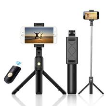 Palo de Selfie inalámbrico 3 en 1, Mini trípode plegable, monopié extensible con Control remoto para iPhone, IOS, Android y Huawei 2024 - compra barato