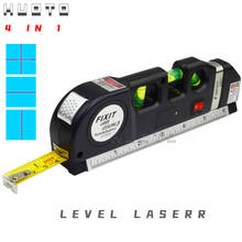Nível a laser infravermelho 4 em 1, ferramenta de nível multiuso com 2.5 metros, horizontal e vertical 2024 - compre barato