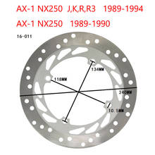 For Honda AX-1 NX250 AX1 NX 250 1989-1994 Motorcycle Front Left Brake Disc Rotor Stainless Steel 2024 - buy cheap