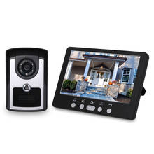 Monitor de 7 pulgadas con cámara HD, sistema de intercomunicación para teléfono y puerta, visión nocturna IR, timbre con cable 2024 - compra barato