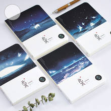 New Cute Sketchbook Watercolor Drawing School Diary Notebook Paper 80 Sheets Noctilucent luminous office School Supplies Gift 2024 - buy cheap